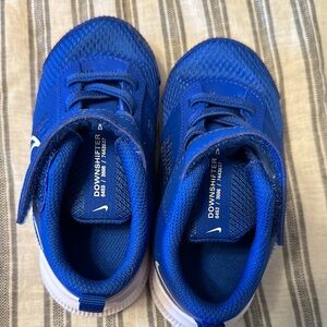 Nike Blue Sneakers with Mesh Upper and Padded Collar